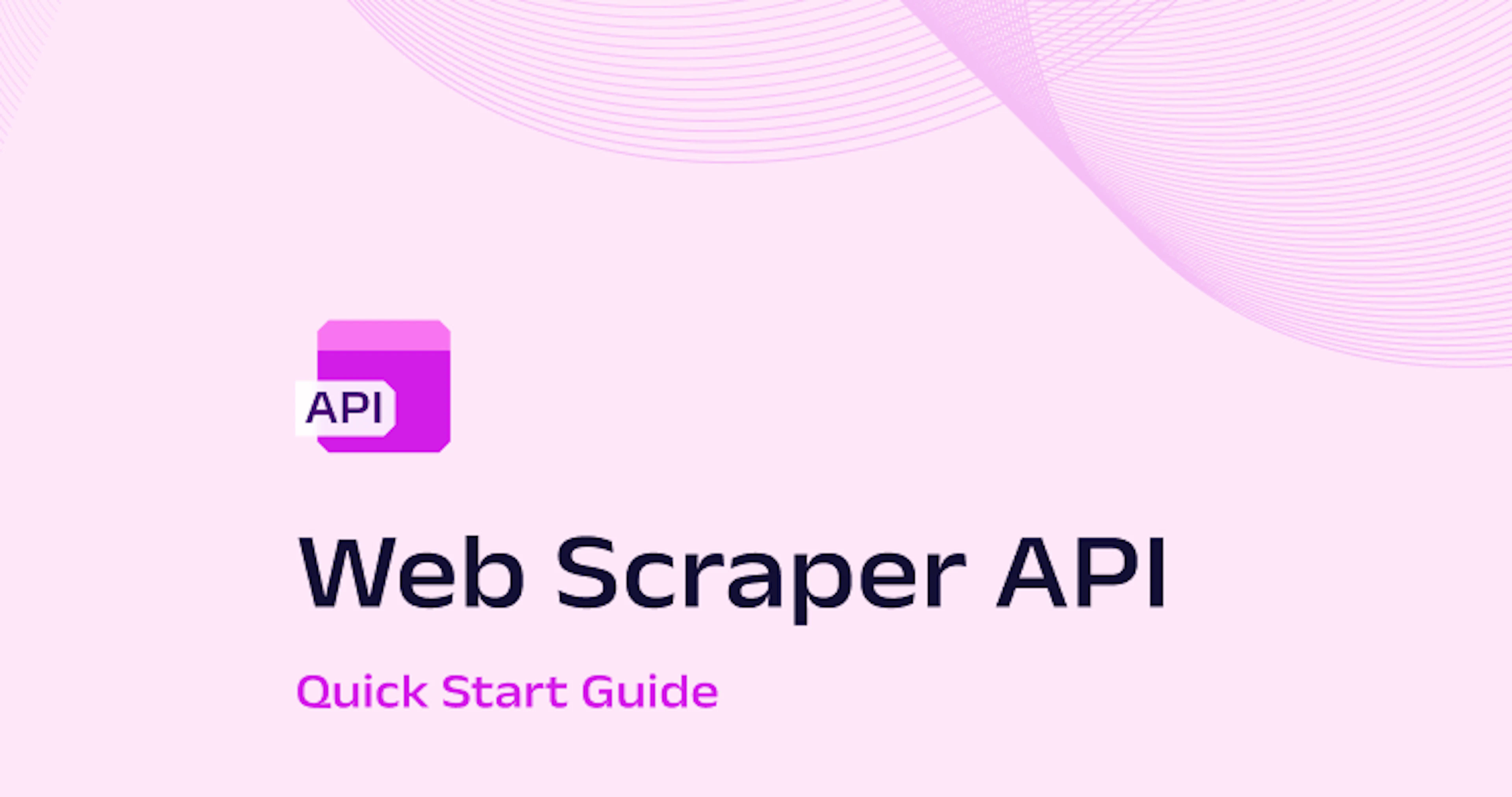 Web Scraper API Quick Start Guide