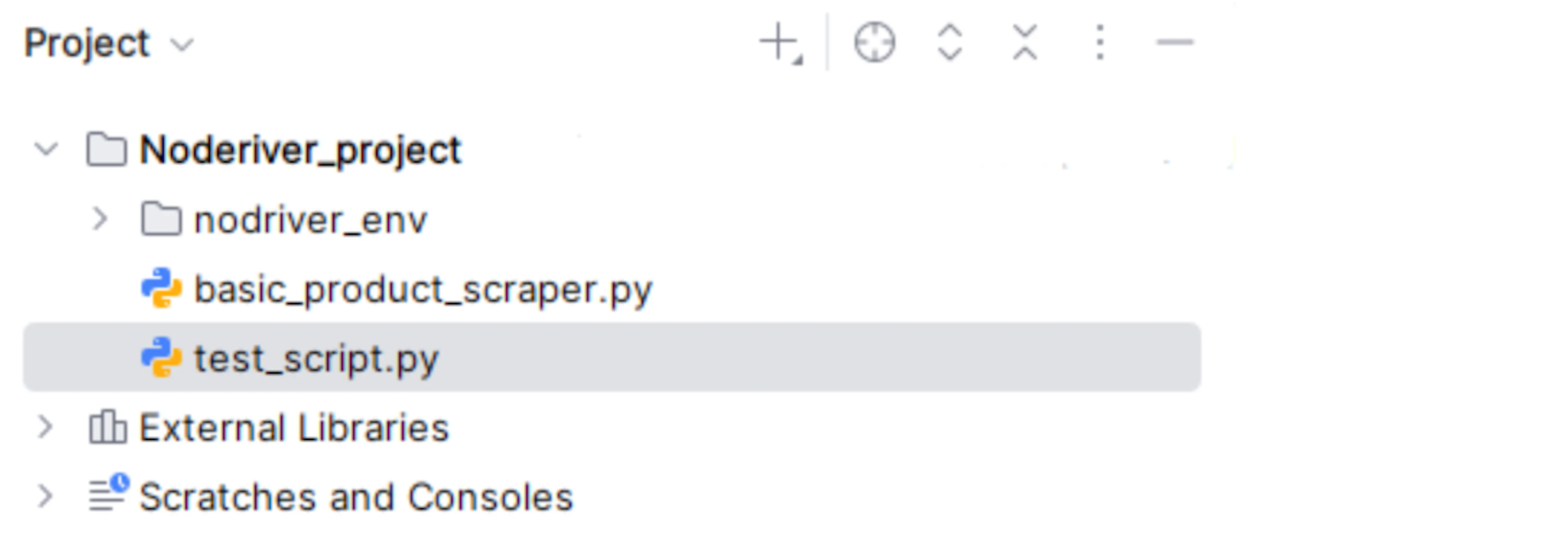 Nodriver web scraping project structure