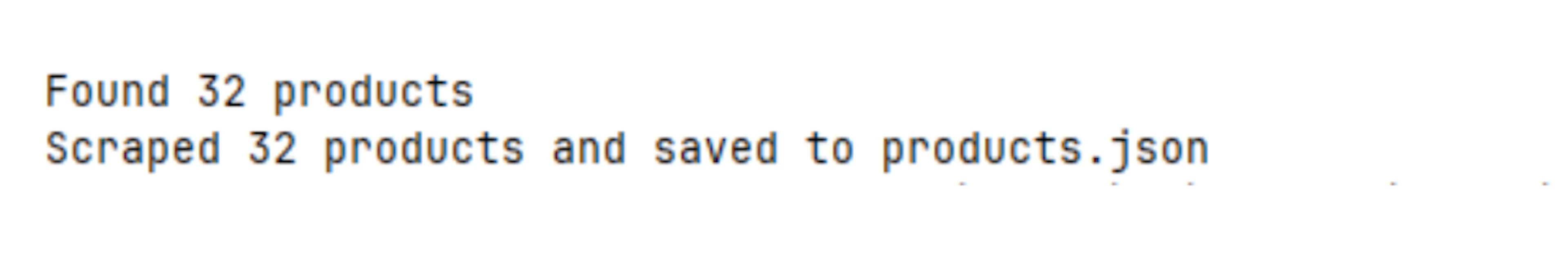 Nodriver basic scraper output example