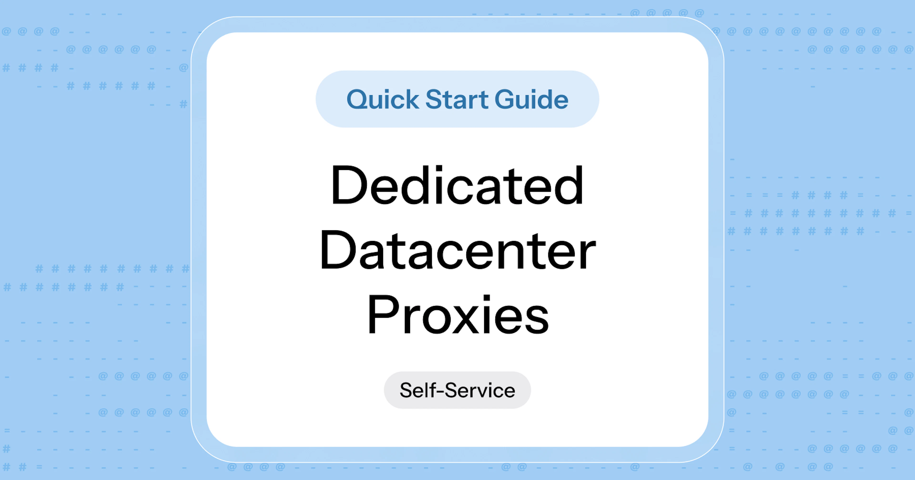 Oxylabs Self-Service Dedicated Datacenter Proxies Quick Start Guide